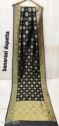 Elegant Banarasi Silk Jacquard Weave Dress Material with Dupatta For Women-thumb3