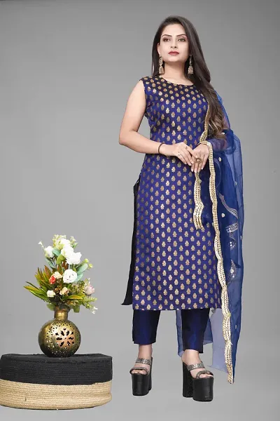 Stylish Jacquard Woven Unstitched Suit