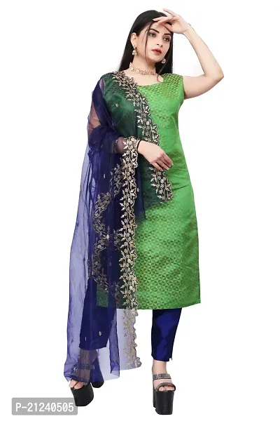 Stylish A-Line Green Jacquard Jacquard kurta Set-thumb0