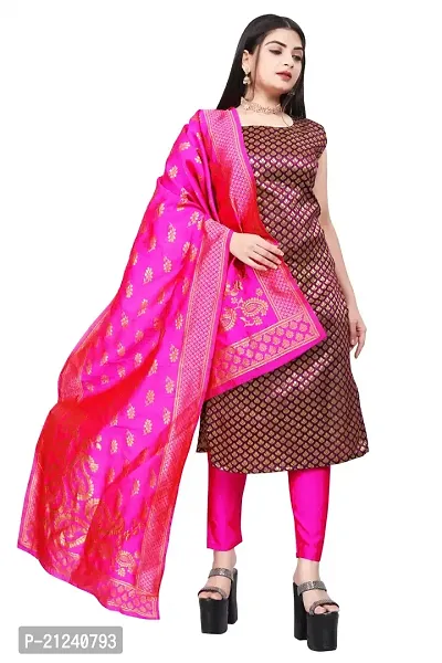 Stylish A-Line Purple Jacquard Jacquard kurta Set