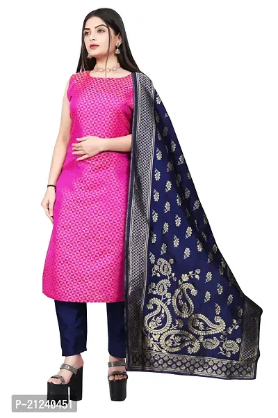 Stylish A-Line Pink Jacquard Jacquard kurta Set