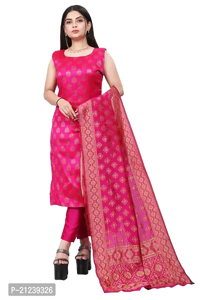 Stylish A-Line Pink Jacquard Jacquard kurta Set