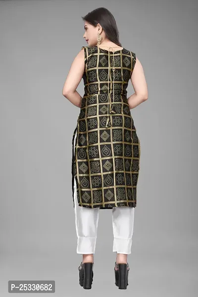 A-Line Black Woven Design Jacquard kurta Set-thumb2