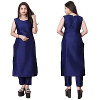 Stylish Soft Silk Kurta With Pant And Koti Set For Women-thumb1