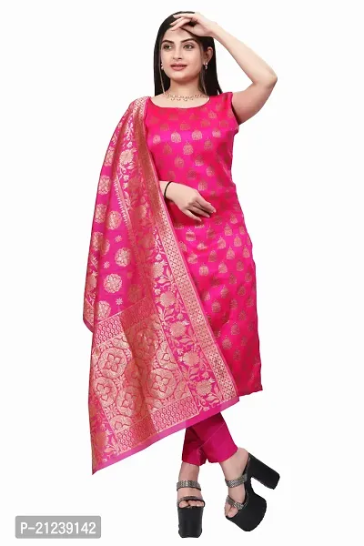 Stylish A-Line Pink Jacquard Jacquard kurta Set-thumb0