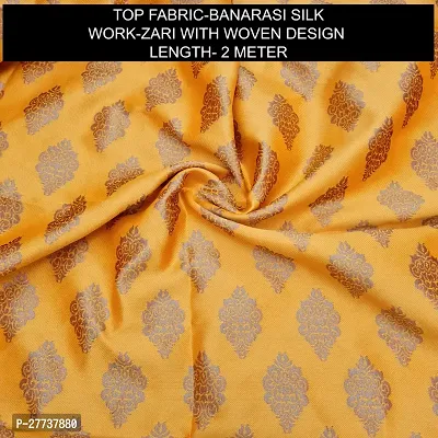 Elegant Banarasi Silk Jacquard Weave Dress Material with Dupatta For Women-thumb2