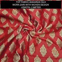 Elegant Banarasi Silk Jacquard Weave Dress Material with Dupatta For Women-thumb1