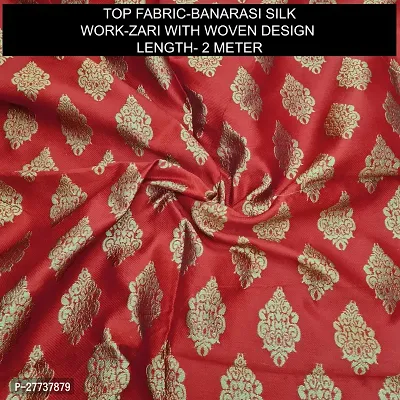 Elegant Banarasi Silk Jacquard Weave Dress Material with Dupatta For Women-thumb2