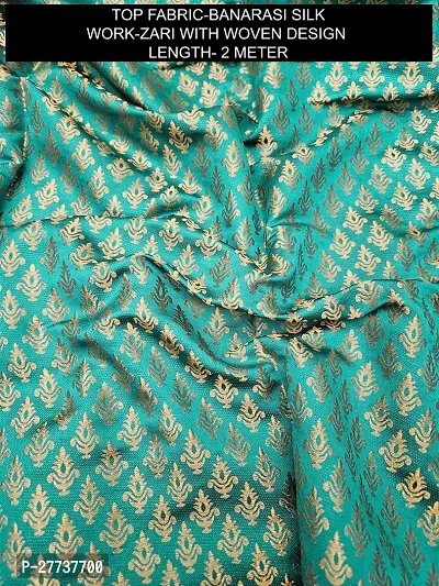 Elegant Banarasi Silk Jacquard Weave Dress Material with Dupatta For Women-thumb2