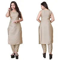 Stylish Soft Silk Kurta With Pant And Koti Set For Women-thumb1