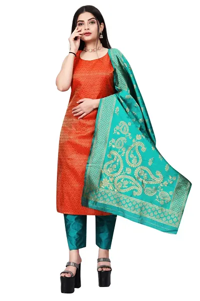 Stylish A-Line Jacquard Jacquard kurta Set