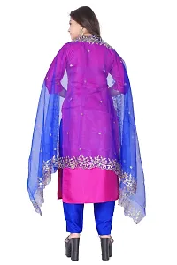 Stylish Pink Silk Kurta, Bottom And Dupatta Set For Women-thumb2