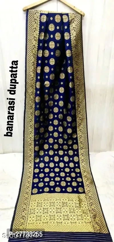 Elegant Banarasi Silk Jacquard Weave Dress Material with Dupatta For Women-thumb4