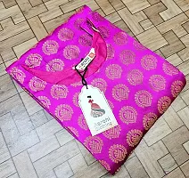 Stylish Multicoloured Jacquard Kurta, Bottom And Dupatta Set For Women Combo Of 2-thumb1