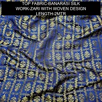 Elegant Banarasi Silk Jacquard Weave Dress Material with Dupatta For Women-thumb1