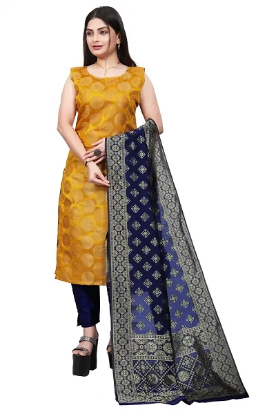 Stylish A-Line Jacquard Kurta Set