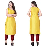 Stylish Soft Silk Kurta With Pant And Koti Set For Women-thumb1