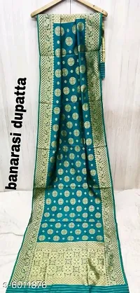 Stylish Fancy Jacquard Unstitched Dress Material Top With Bottom And Dupatta Set For Women-thumb3