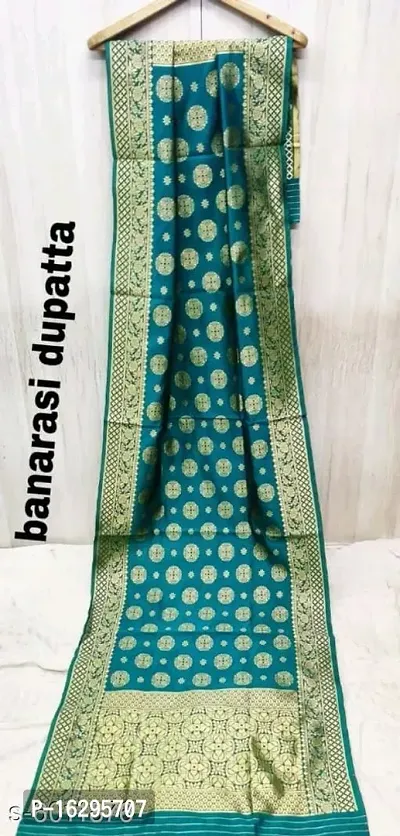 Stylish Fancy Jacquard Unstitched Dress Material Top With Bottom And Dupatta Set For Women-thumb4