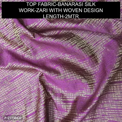 Elegant Banarasi Silk Jacquard Weave Dress Material with Dupatta For Women-thumb2