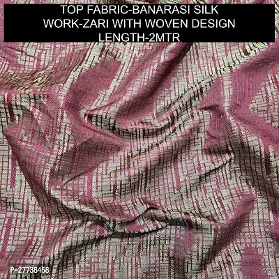 Elegant Banarasi Silk Jacquard Weave Dress Material with Dupatta For Women-thumb2