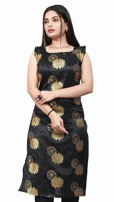 A-Line Woven Design Jacquard Kurti