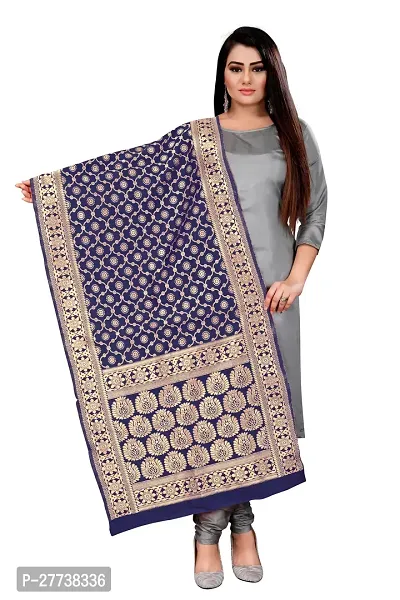 Elegant Banarasi Silk Jacquard Weave Dress Material with Dupatta For Women-thumb4