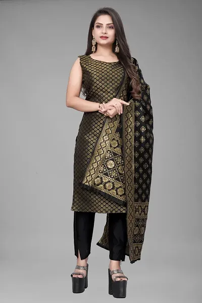 Fancy Jacquard Kurta Set For Women