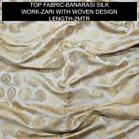 Elegant Banarasi Silk Jacquard Weave Dress Material with Dupatta For Women-thumb1