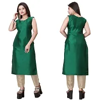 Stylish Soft Silk Kurta With Pant And Koti Set For Women-thumb1