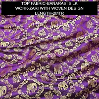 Elegant Banarasi Silk Jacquard Weave Dress Material with Dupatta For Women-thumb1