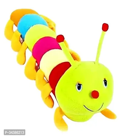 Colourful Plush Caterpillar Stuffed Toy with Smiling Face 30 cm-thumb0