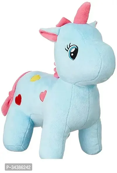 Unicorn Teddy Bear Plush Soft Toy Cute Kids for Kids Blue 25 Cm-thumb0