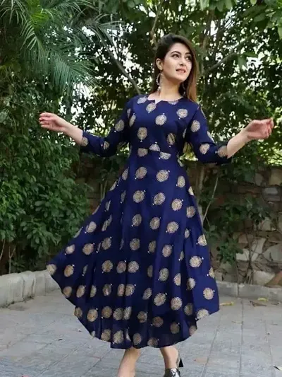 Rayon Anarkali Kurtis