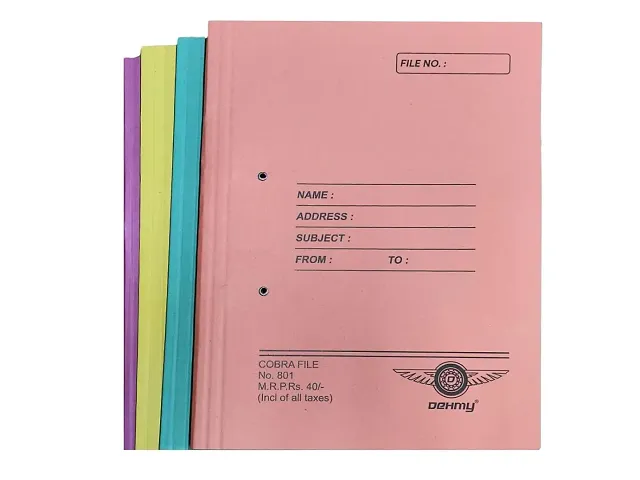 Dehmy Document File Cobra File Spring Inside Pack of 10