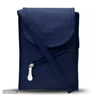 Women  Mobile pouch Black sling bag-thumb0