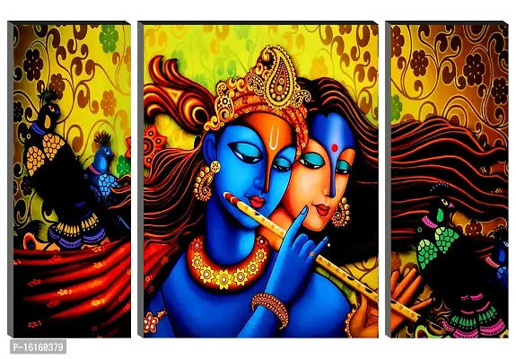 Radha Krishna 12X18 Inch MDF Wall Art Painting-thumb0