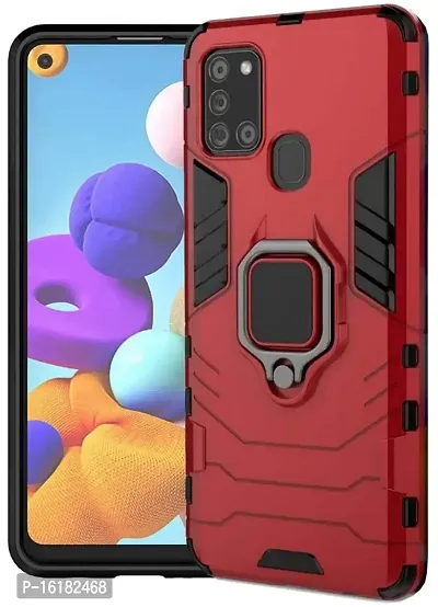 Buy Mobcure D5 Kickstand Heavy Duty Shockproof Armour Rugged Back Case Cover  for Samsung Galaxy A21s with Finger Ring Holder (Red) Online In India At  Discounted Prices