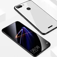 Mobcure Case Anti-Scratch Tempered Glass Back Cover TPU Frame Hybrid Shell Slim Case Anti-Drop for Xiaomi Redmi 6A - White-thumb3