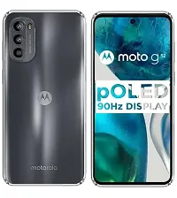 Mobcure Transparent Soft Silicone TPU Flexible Back Cover Compatible for Motorola Moto G82 - Clear-thumb1