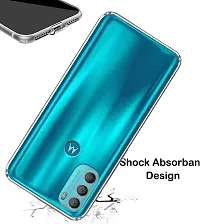 Mobcure Transparent Soft Silicone TPU Flexible Back Cover Compatible for Motorola Moto G40 Fusion - Clear-thumb3