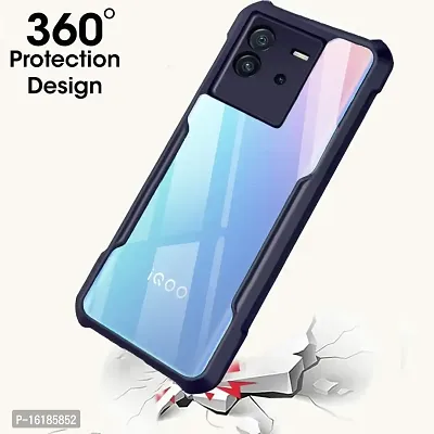 Mobcure Case Back Cover Shockproof Bumper Crystal Clear Camera Protection | Acrylic Transparent Eagle Cover for IQOO Neo 6 5G-thumb2