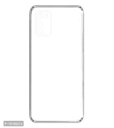 Mobcure Transparent Soft Silicone TPU Flexible Back Cover Compatible for Samsung Galaxy A03s - Clear-thumb4