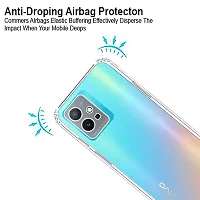 Mobcure Transparent Soft Silicone TPU Flexible Back Cover Compatible for Vivo Y75 5G - Clear-thumb1