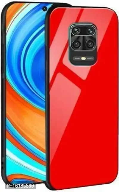 Mobcure Toughened Glass Back for - Redmi Note 9 I Plain Case Cover - Red-thumb2