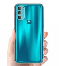 Mobcure Transparent Soft Silicone TPU Flexible Back Cover Compatible for Motorola Moto G40 Fusion - Clear-thumb2