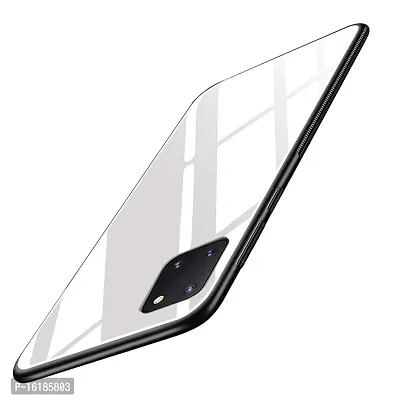 Mobcure Toughened Glass Back for Realme C11 I Plain Case Cover - White