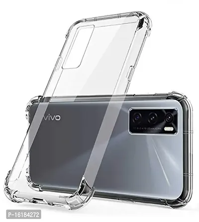 Nkarta Transparent Soft Silicone TPU Flexible Back Cover Compatible for Vivo V20 SE - Clear-thumb5