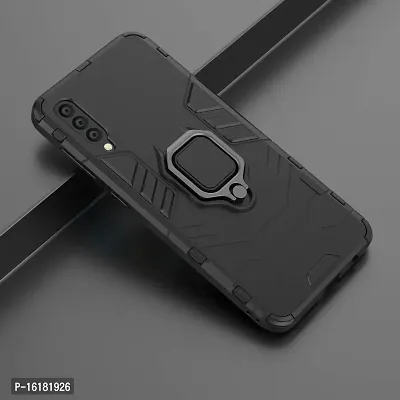 Mobcure Shockproof Rugged Slim Hybrid Magnetic Bracket 360 Ring Holder for Samsung Galaxy A50S-Black-thumb5