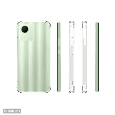 Mobcure Transparent Soft Silicone TPU Flexible Back Cover Compatible for Realme C30 - Clear-thumb2